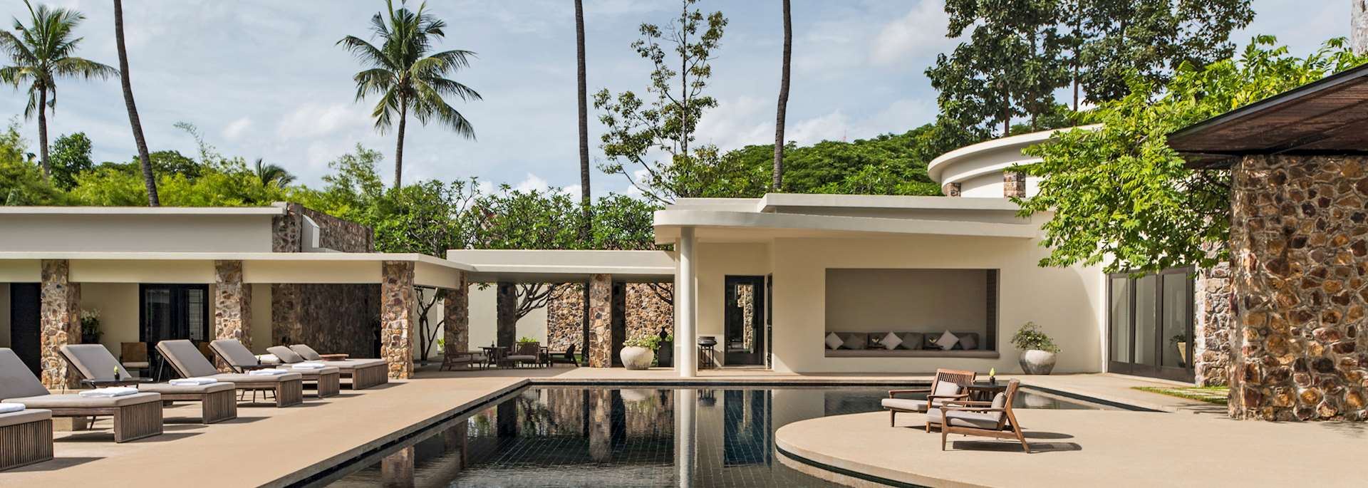 Main pool at Amansara, Siem Reap