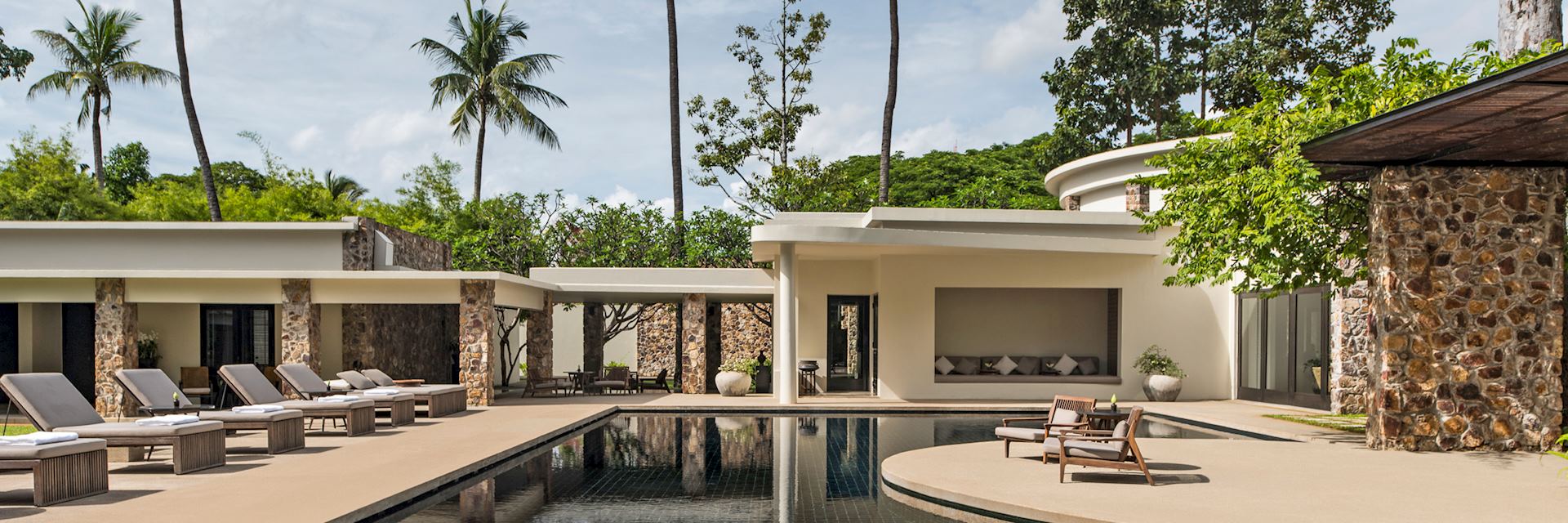 Main pool at Amansara, Siem Reap