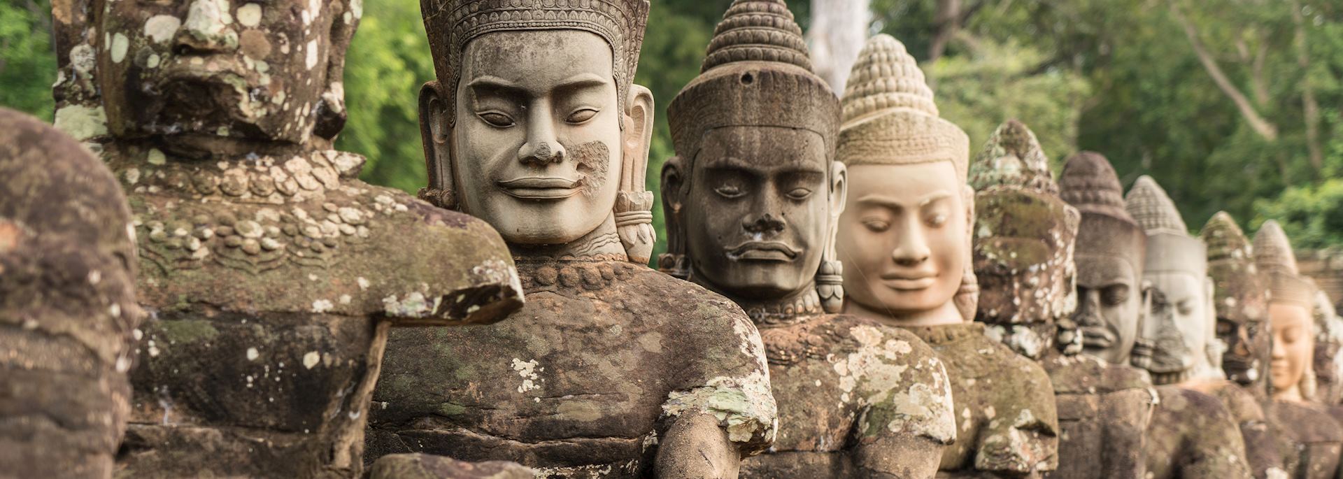 Stone carvings at Angkor Thom