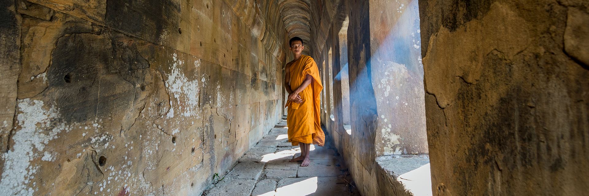 Monk at Preah Vihear