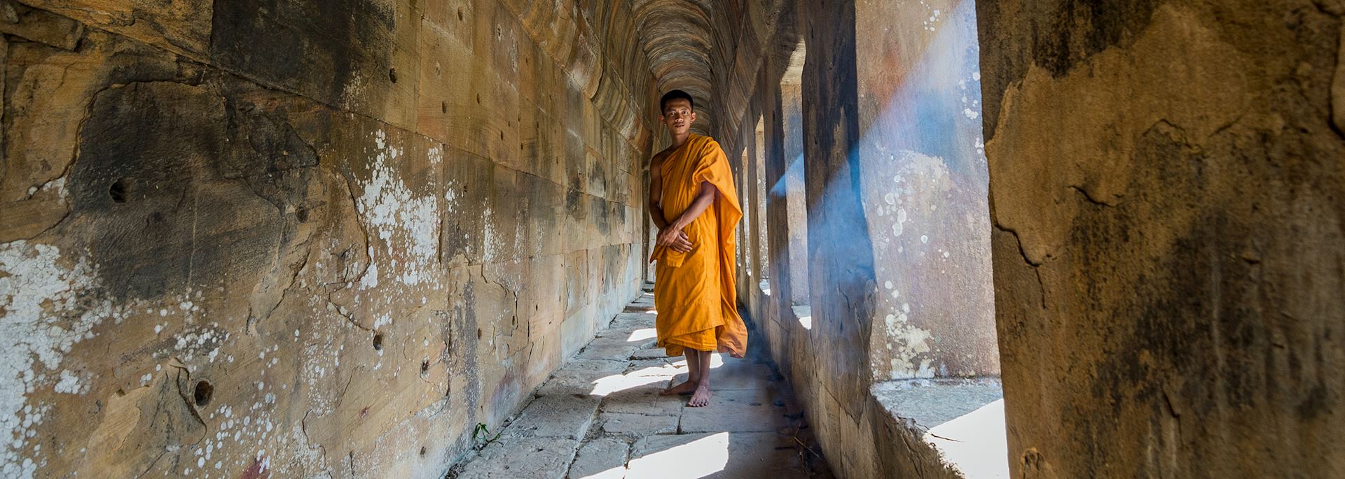 Monk at Preah Vihear