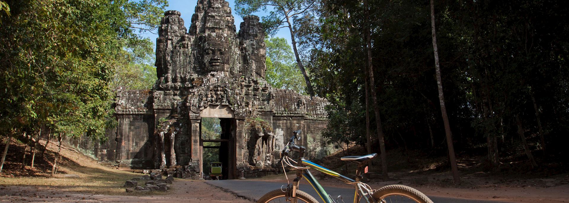 Bike parked at Angkor Thom