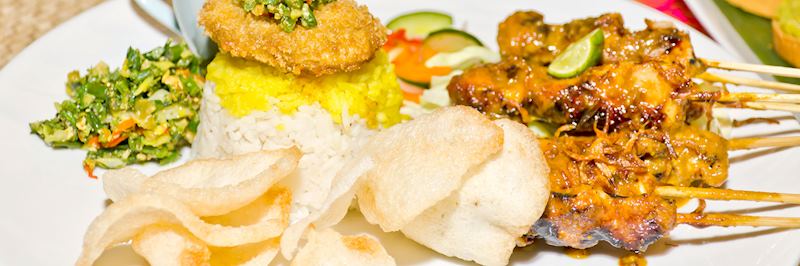 Delicious chicken satay