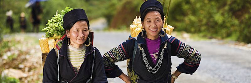 H’mong women from the mountainous Luang Namtha region