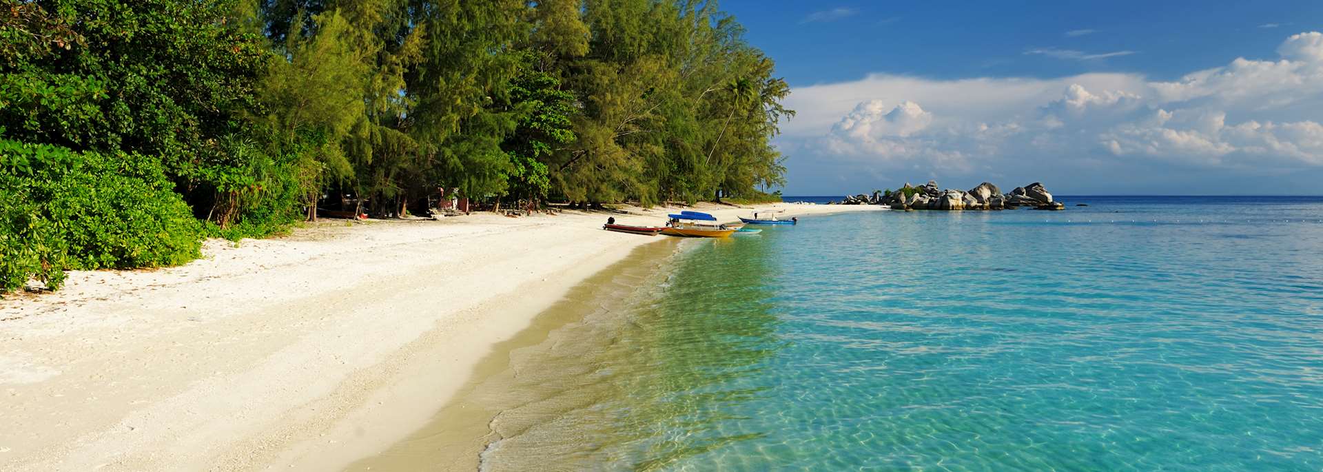 Deserted beach in the Perhentian Islands