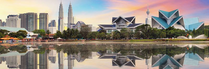 Kuala Lumpur skyline from Titiwangsa Park