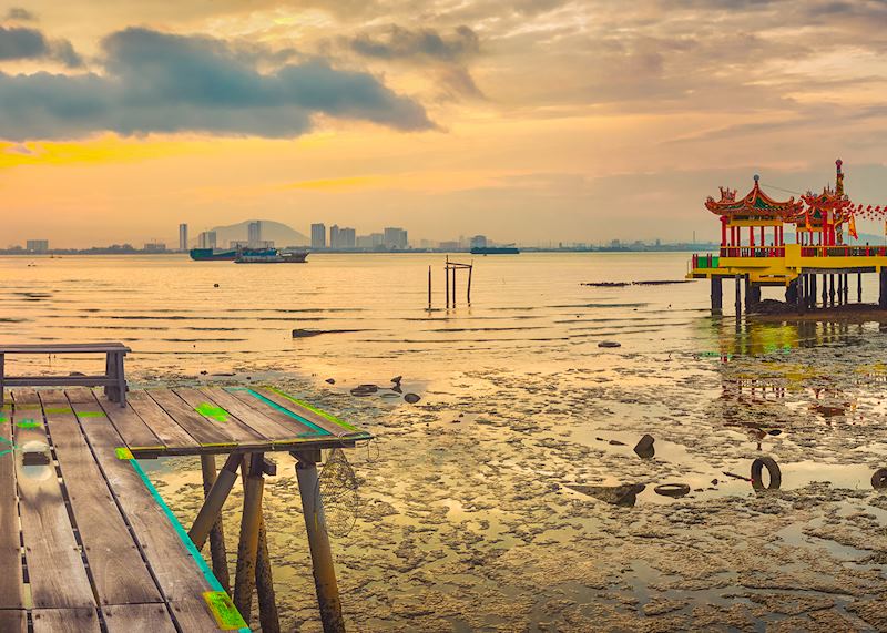 The waterborne temple of Hean Boo Thean in Georgetown