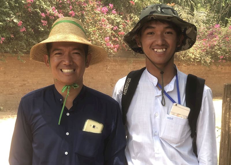 Win Bo with his son — a trainee guide