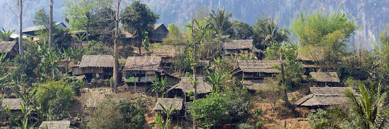 A Padaung village