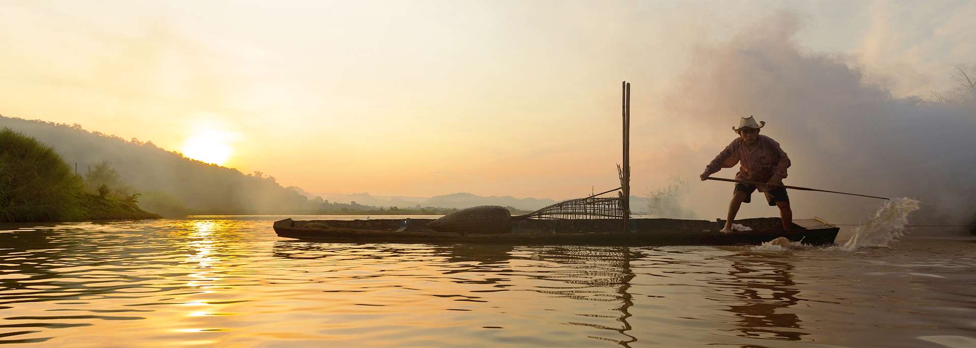A fisherman on Inle Lake