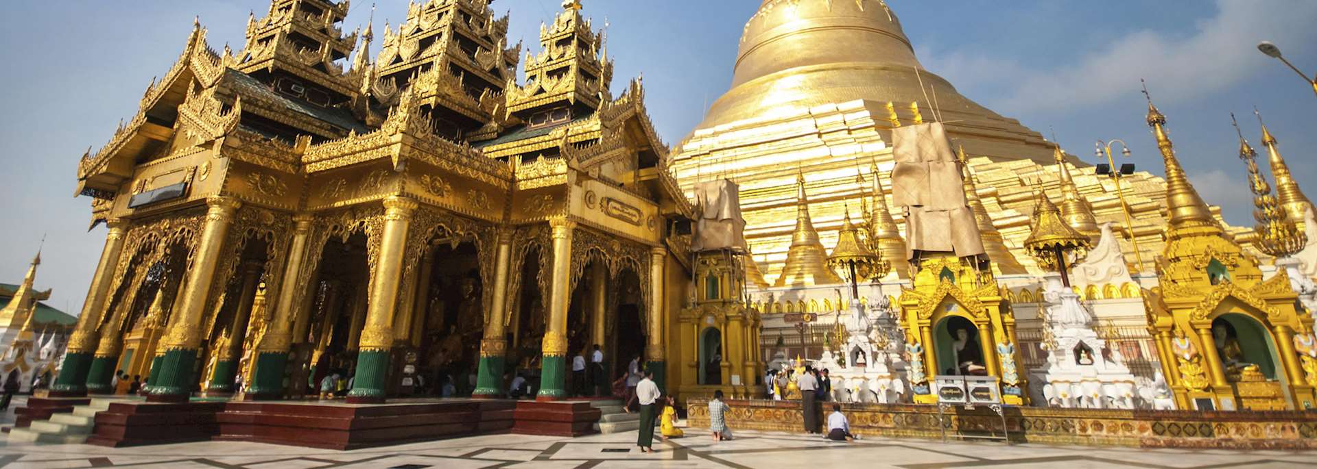The Shwedagon Pagoda in Yangon