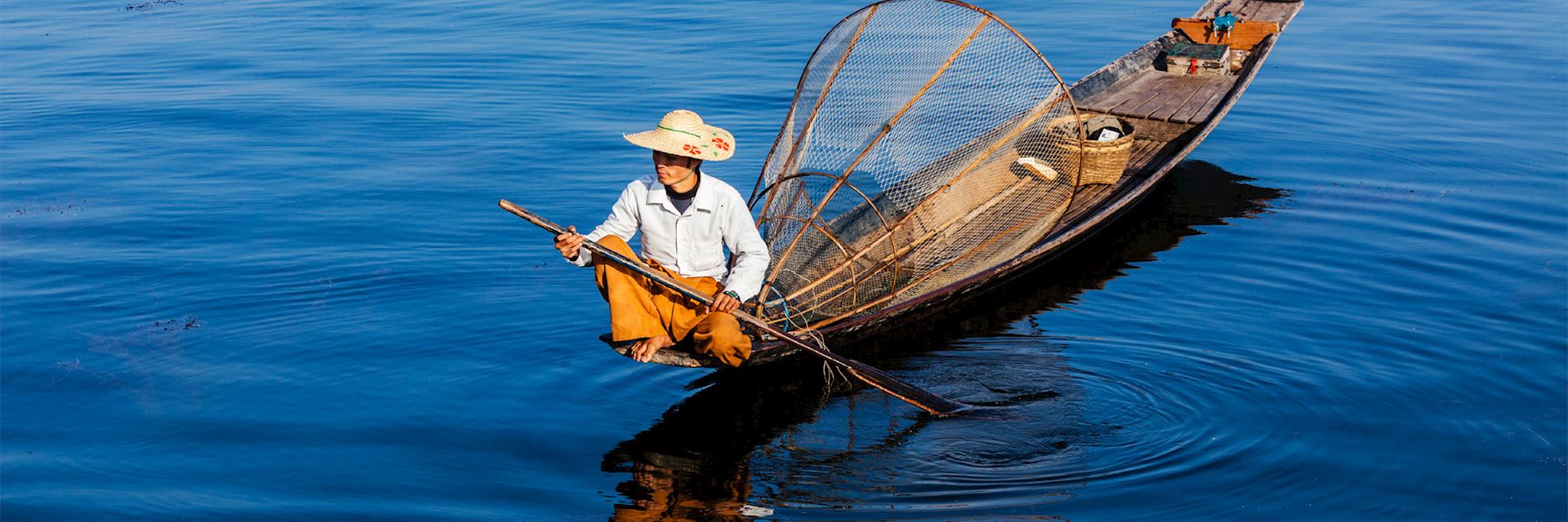  Fisherman on Inle Lake, Myanmar