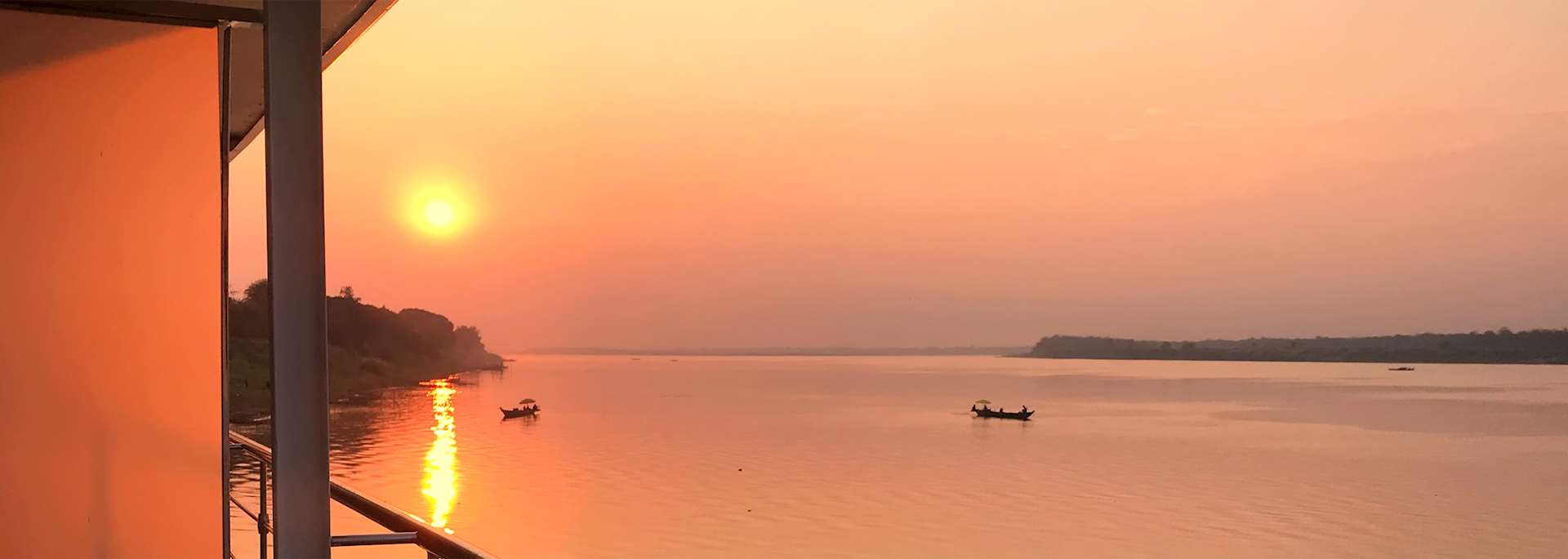 Cruising on the Mekong River, Cambodia