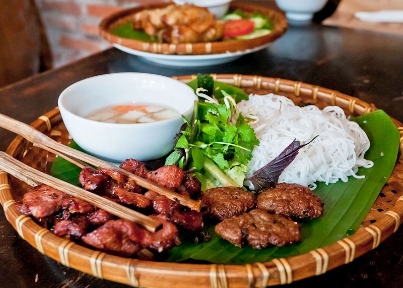 Bun cha in Hanoi, Vietnam