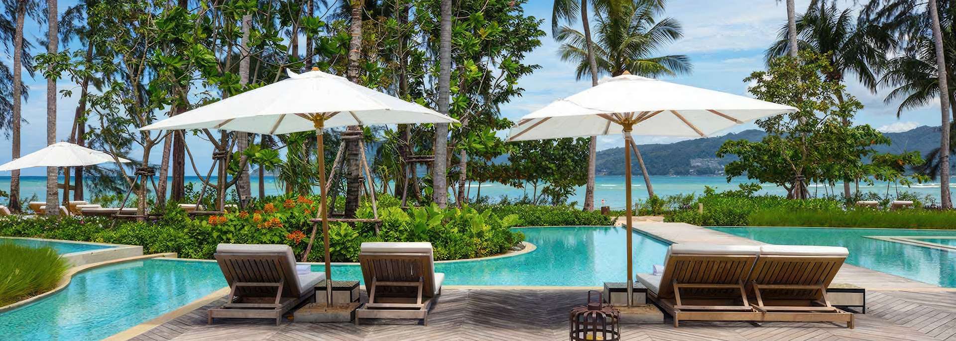Pool area, Rosewood Phuket