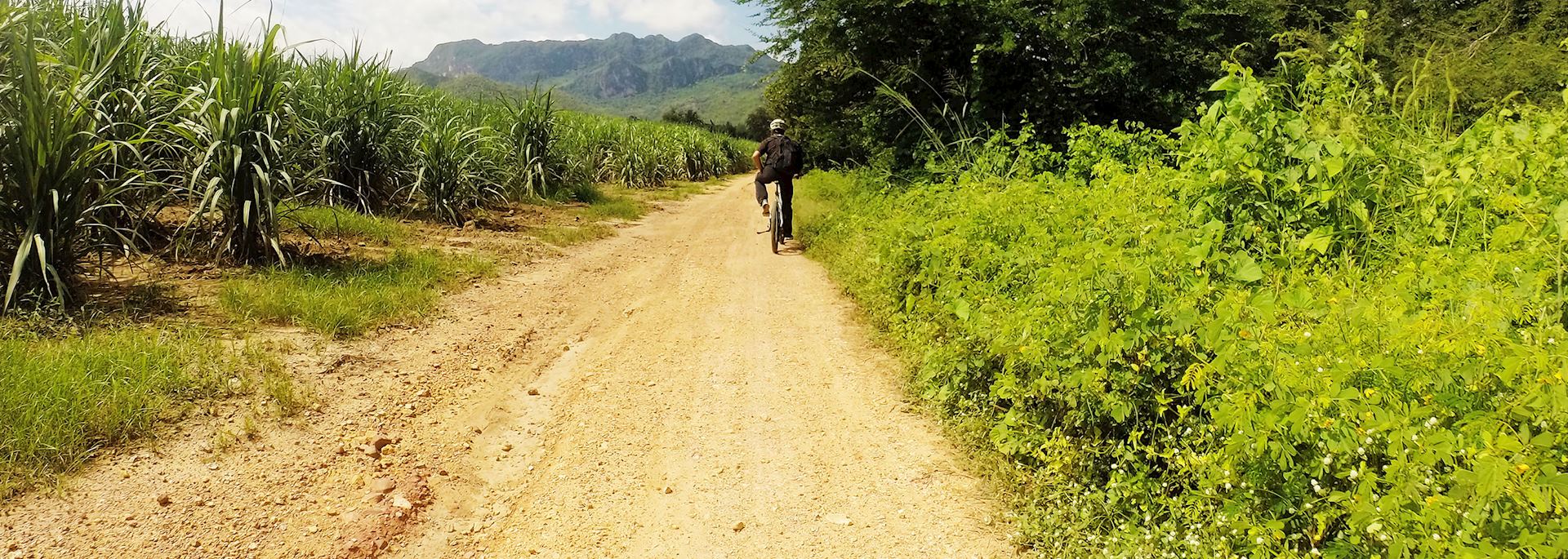 Cycling in the Kanchanaburi countryside