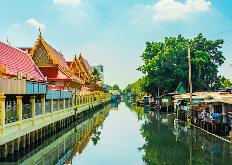 A klong (canal) running through Bangkok