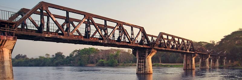 The infamous Bridge on the River Kwai