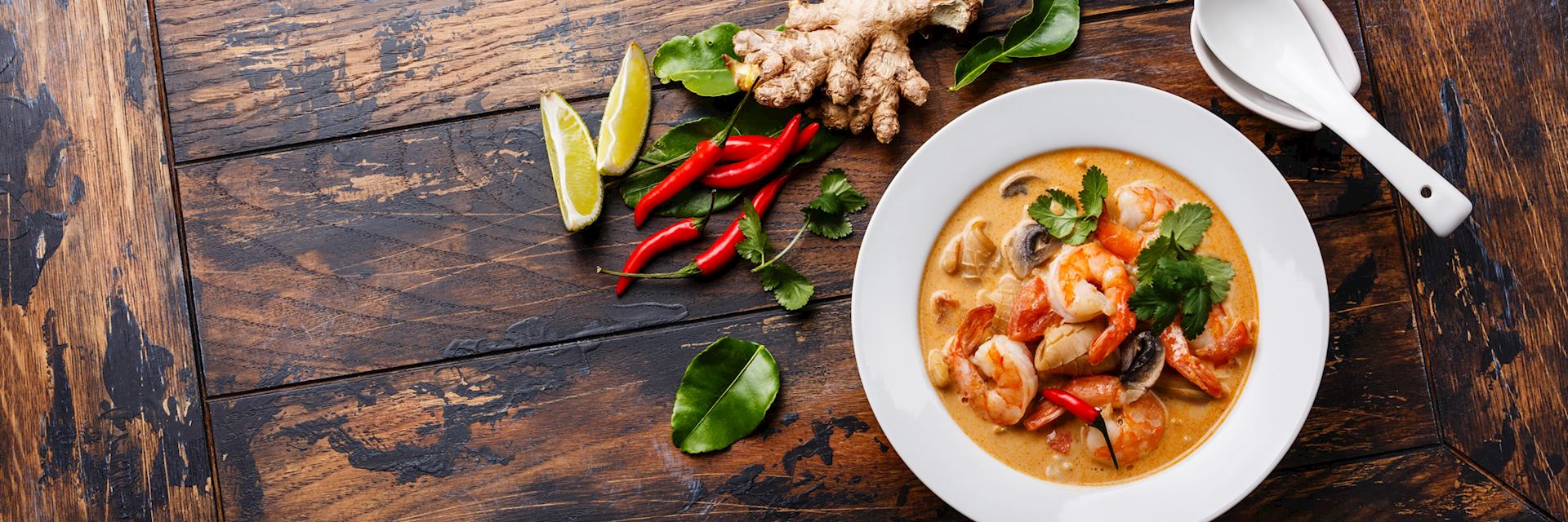 Tom Yam kung Spicy Thai soup