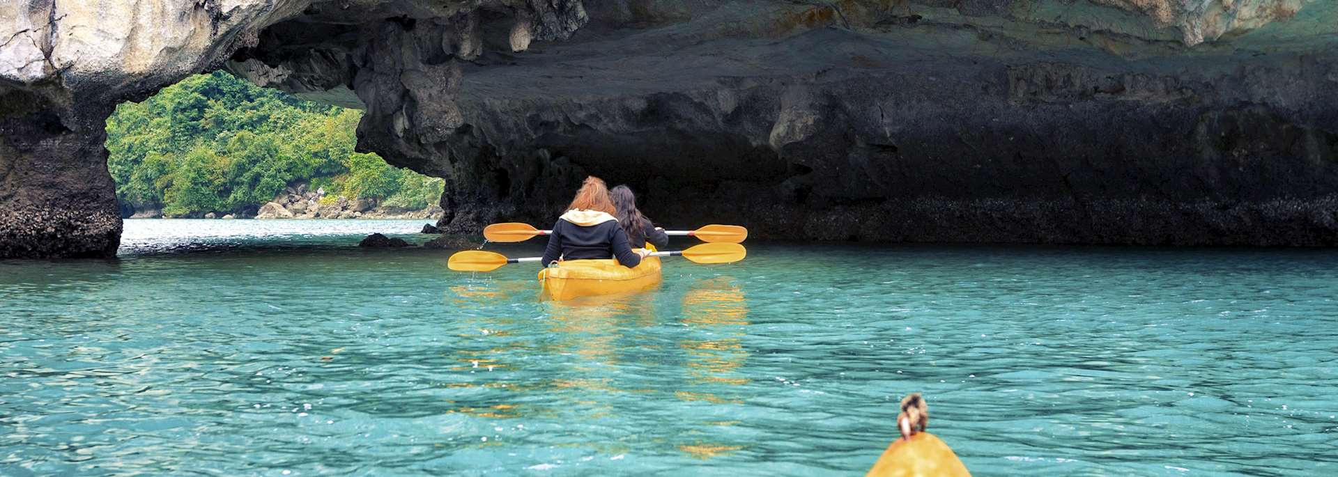 Kayaking in Halong Bay