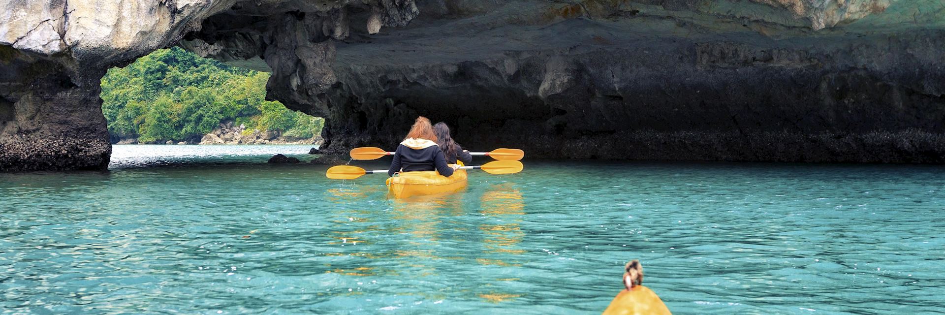 Kayaking in Halong Bay