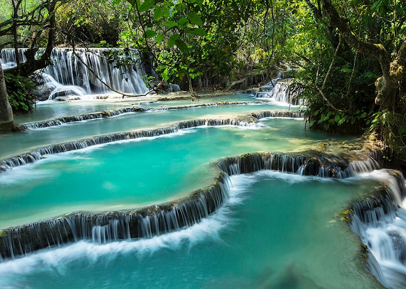 Kuang Si Falls in Luang Prabang, Laos