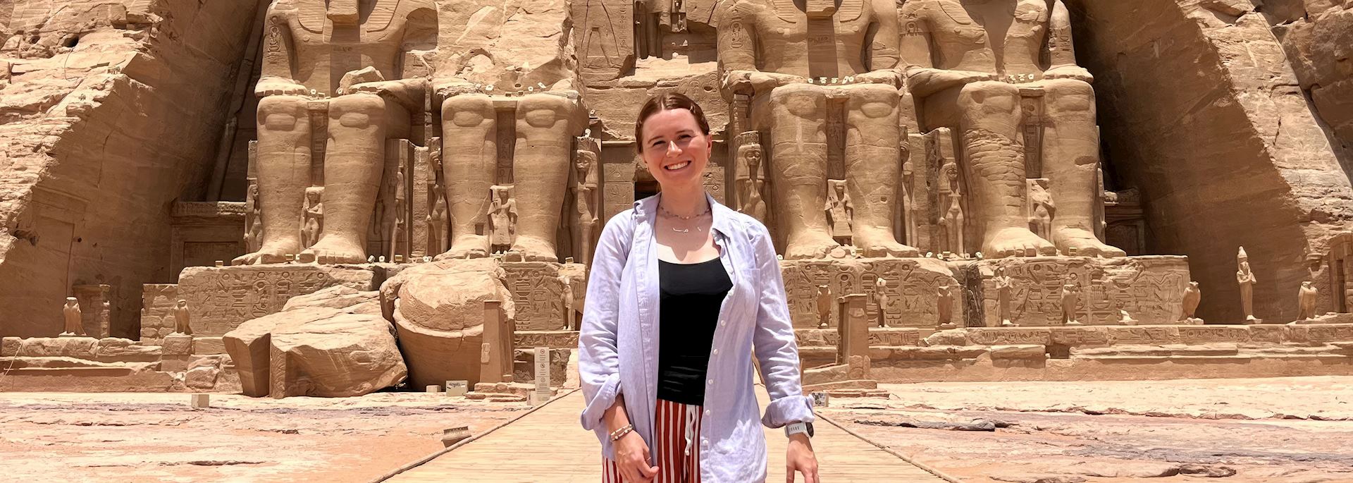 Alanna at Abu Simbel, Egypt