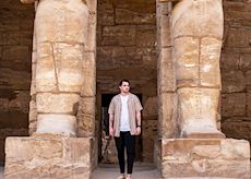 Alec at Hatshepsut Temple, Egypt
