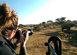 Arista on safari in Madikwe Game Reserve, South Africa