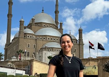 Delphie at the Muhammad Ali Mosque, Cairo, Egypt