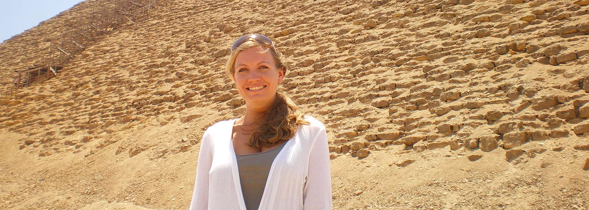 Emma in Dahshur, Egypt