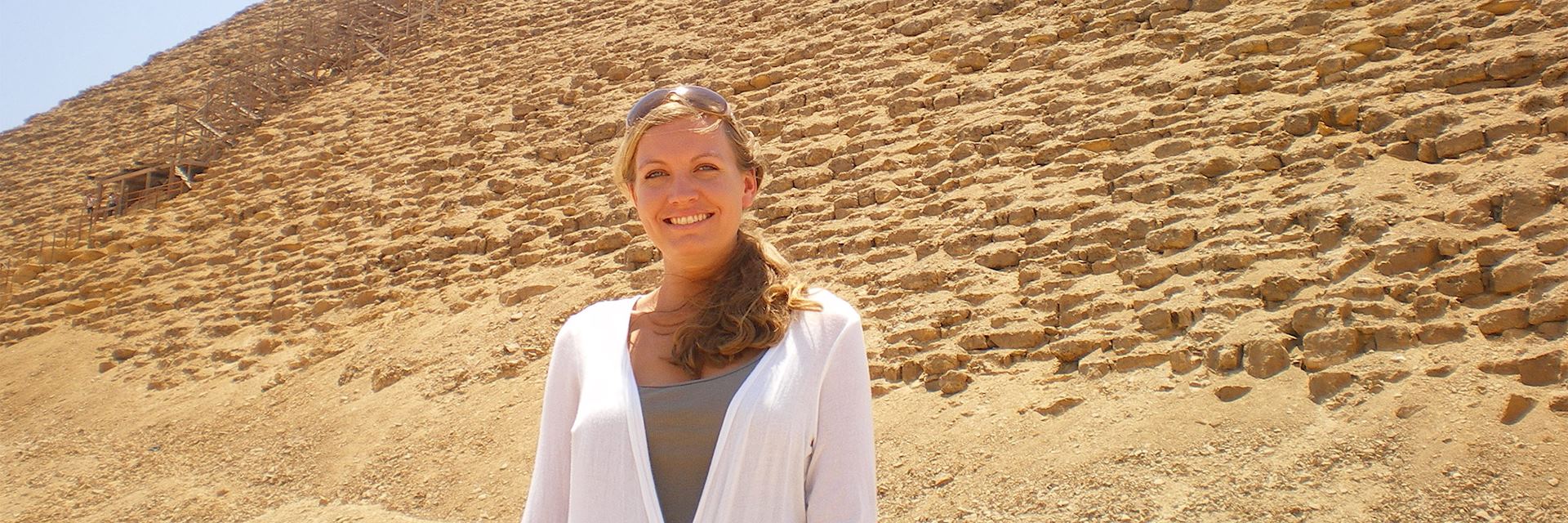 Emma in Dashur, Egypt