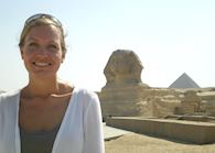 Emma at Giza, Egypt
