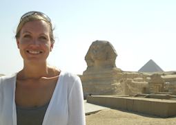Emma at Giza, Egypt