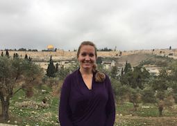 Emma outside Jerusalem, Israel