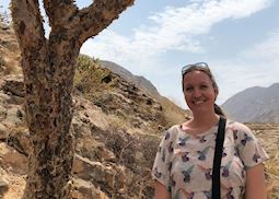 Emma in the Salalah, Oman