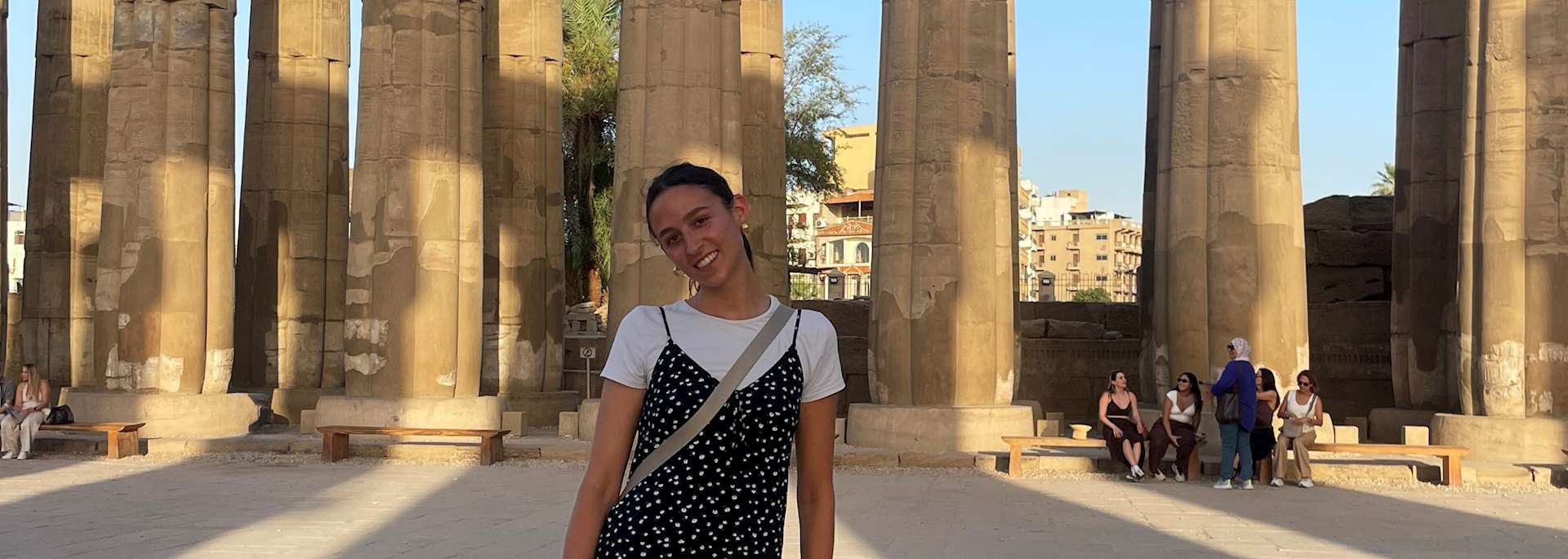 Harriett at Luxor Temple, Egypt