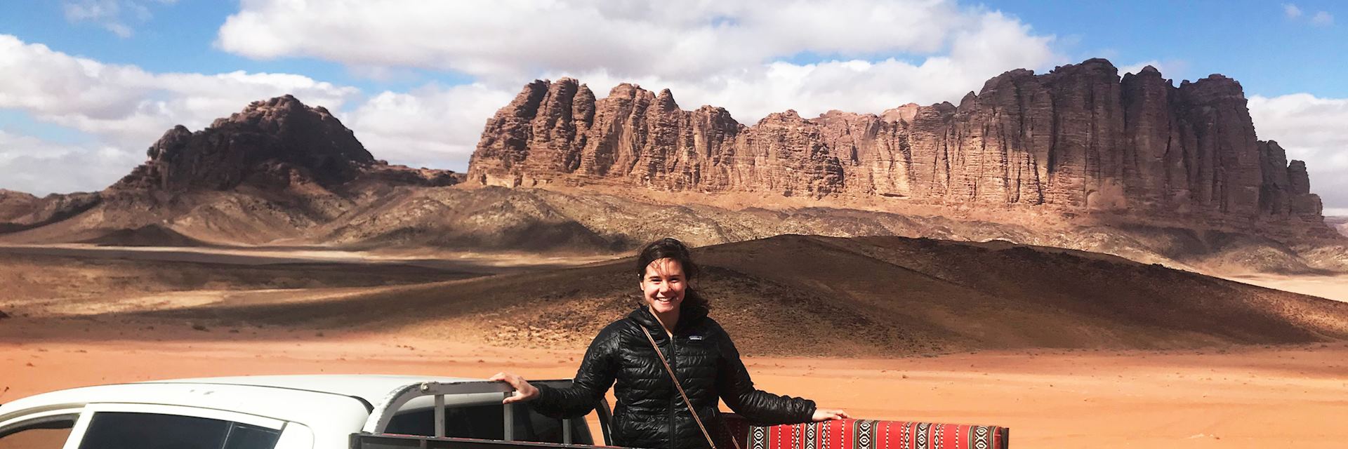 Jackie at Wadi Rum, Jordan