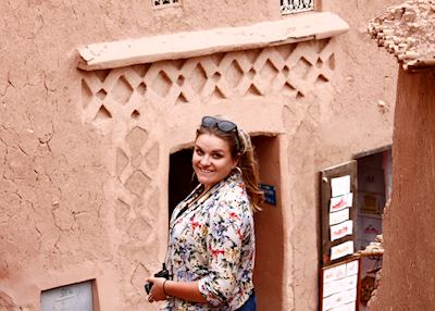 Kerry exploring Ait Ben Haddou, Morocco Kerry exploring Ait Ben Haddou, Morocco