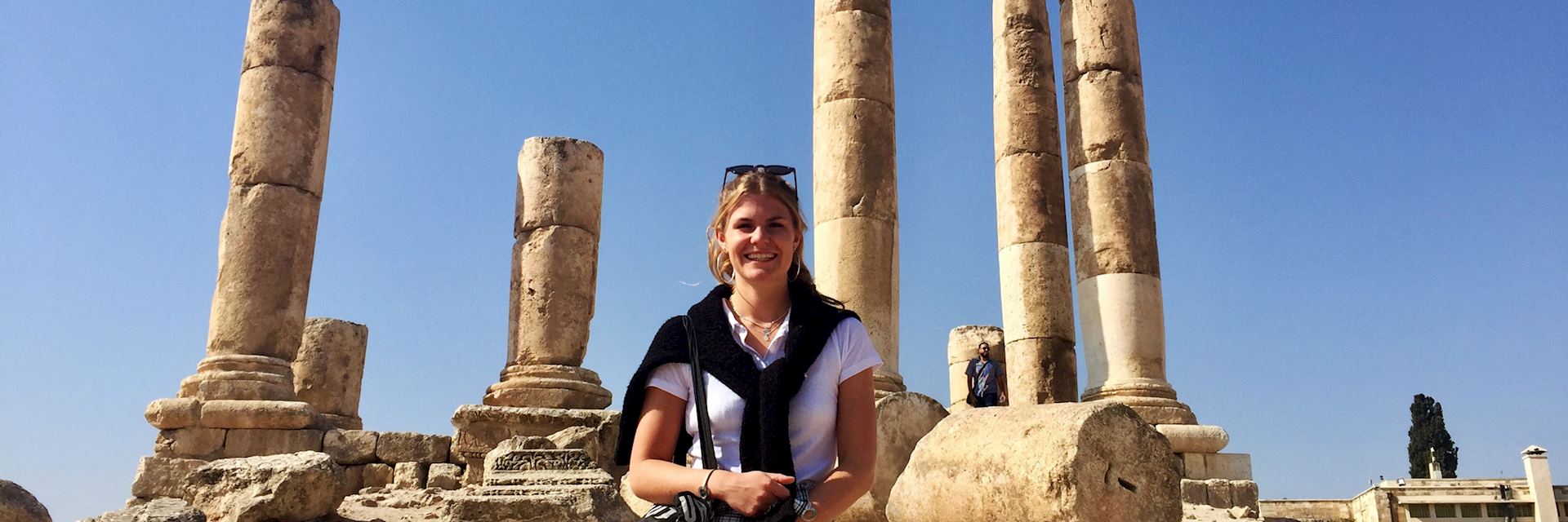 Olivia at Amman Citadel, Jordan