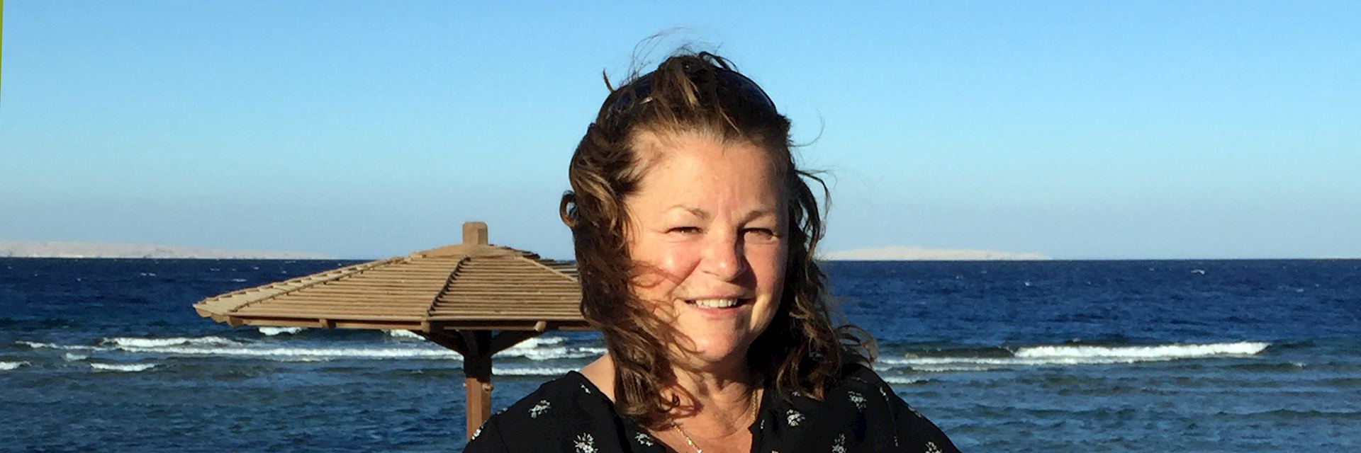 Paula visiting the Red Sea, Egypt