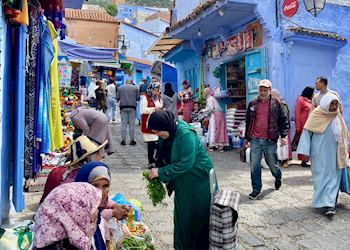Salome in Chefchaouen, Morocco