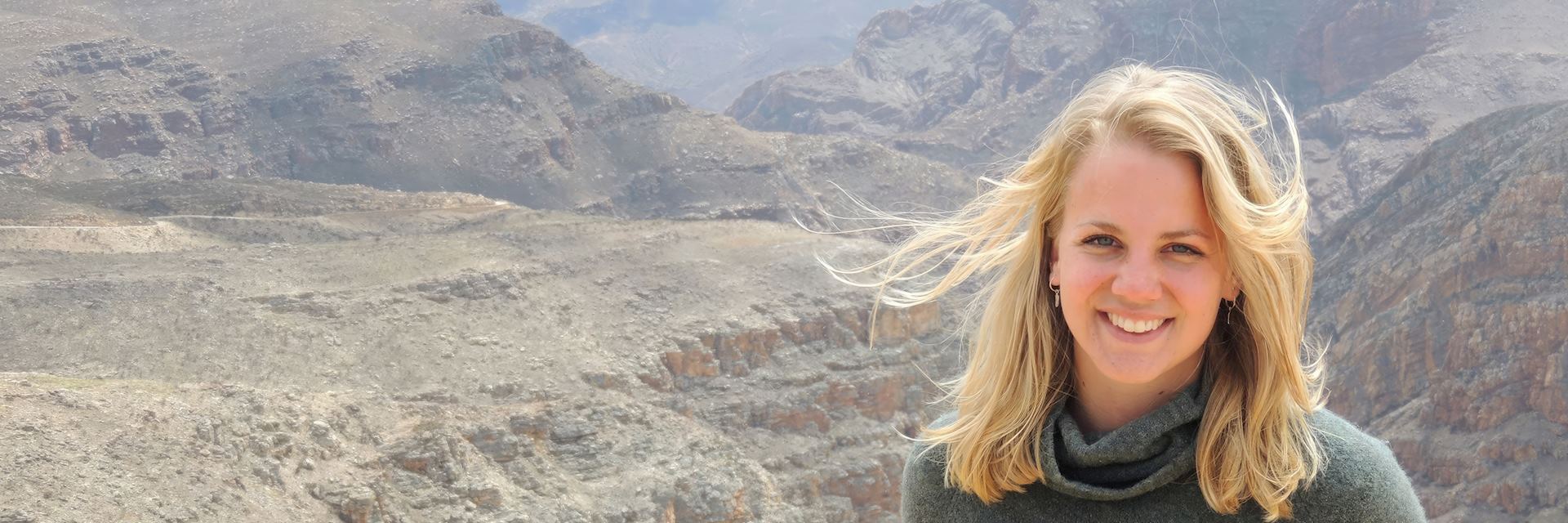 Amelia in the Swartberg Mountains, South Africa