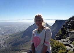 Anna on Table Mountain, Cape Town, South Africa