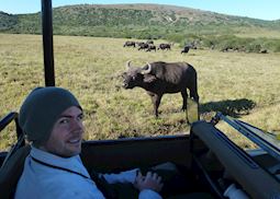 Anthony on a morning safari at Amakhala Game Reserve, Eastern Cape