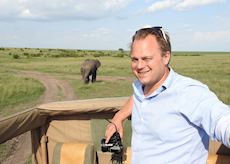 Ben on safari, Ol Pejeta Conservancy, Kenya