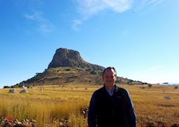 Ben at the battlefield of Isandlwana, KwaZulu-Natal, South Africa