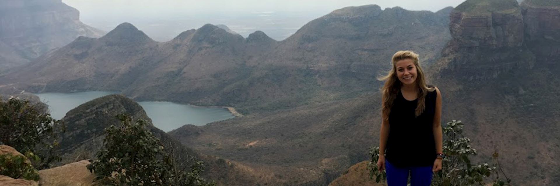 Briana at Blyde River Canyon, South Africa