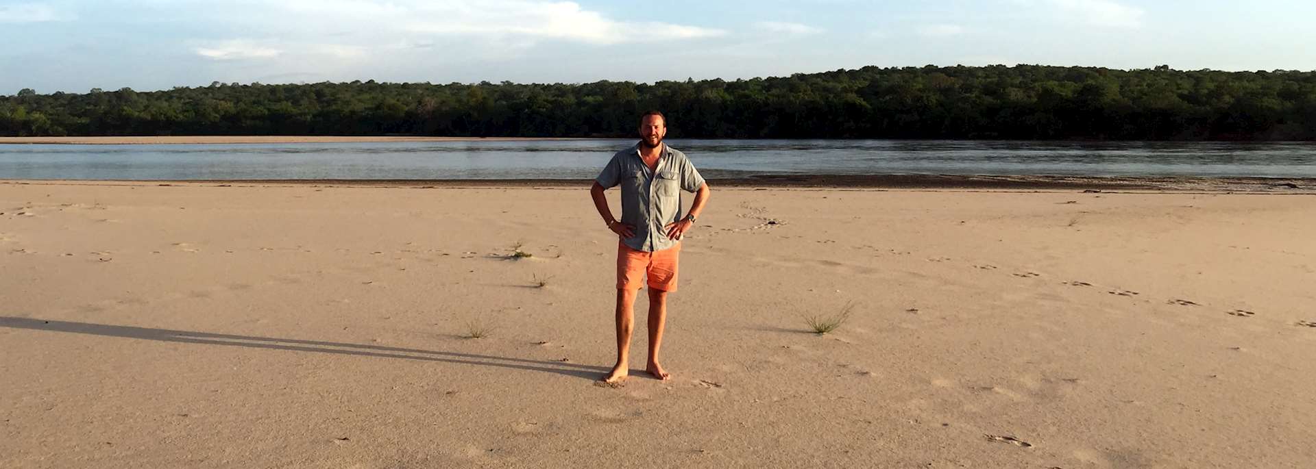 Dickie in the Selous Game Reserve, Tanzania