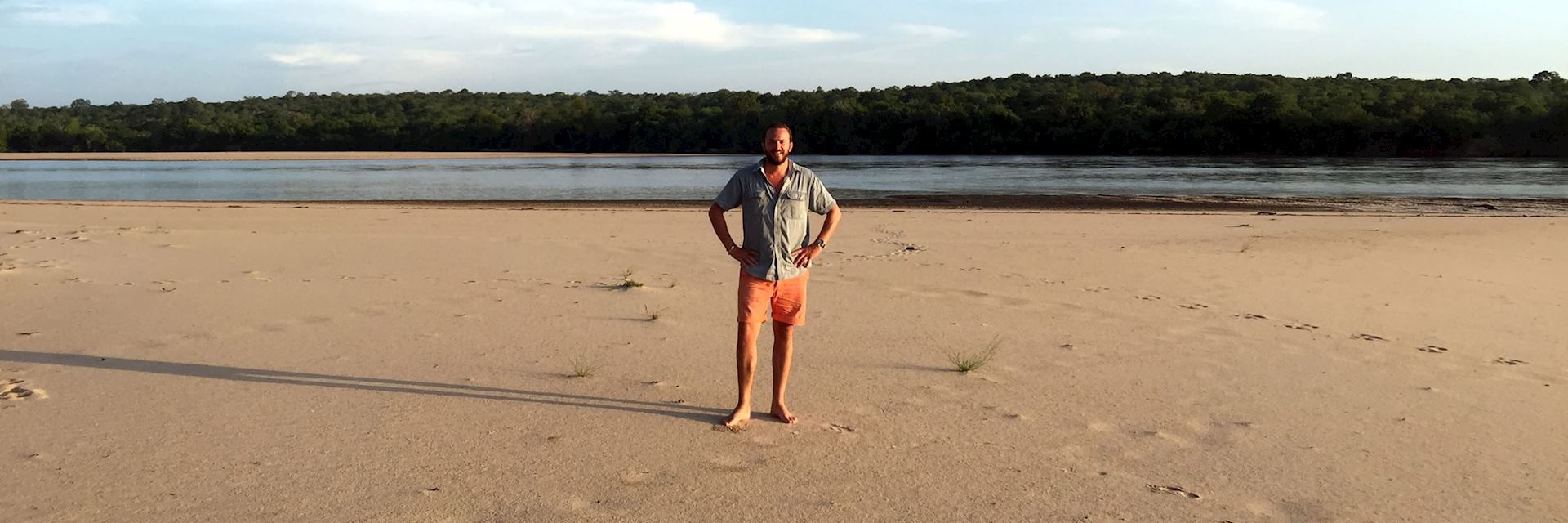 Dickie in the Selous Game Reserve, Tanzania